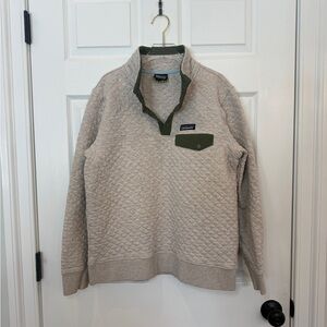 Patagonia Women's Gray Quilted Crewneck Sweater